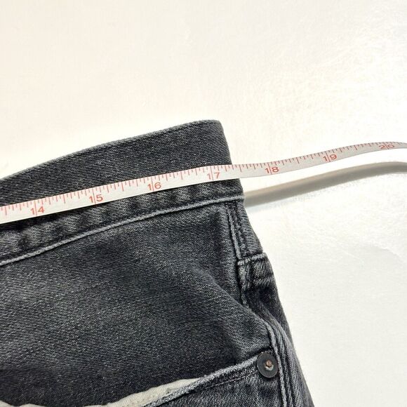 Earnest Sewn Jeans Men's Size 33 X 27 Grey Black Denim Straight Leg Fulton 402 - Picture 8 of 16